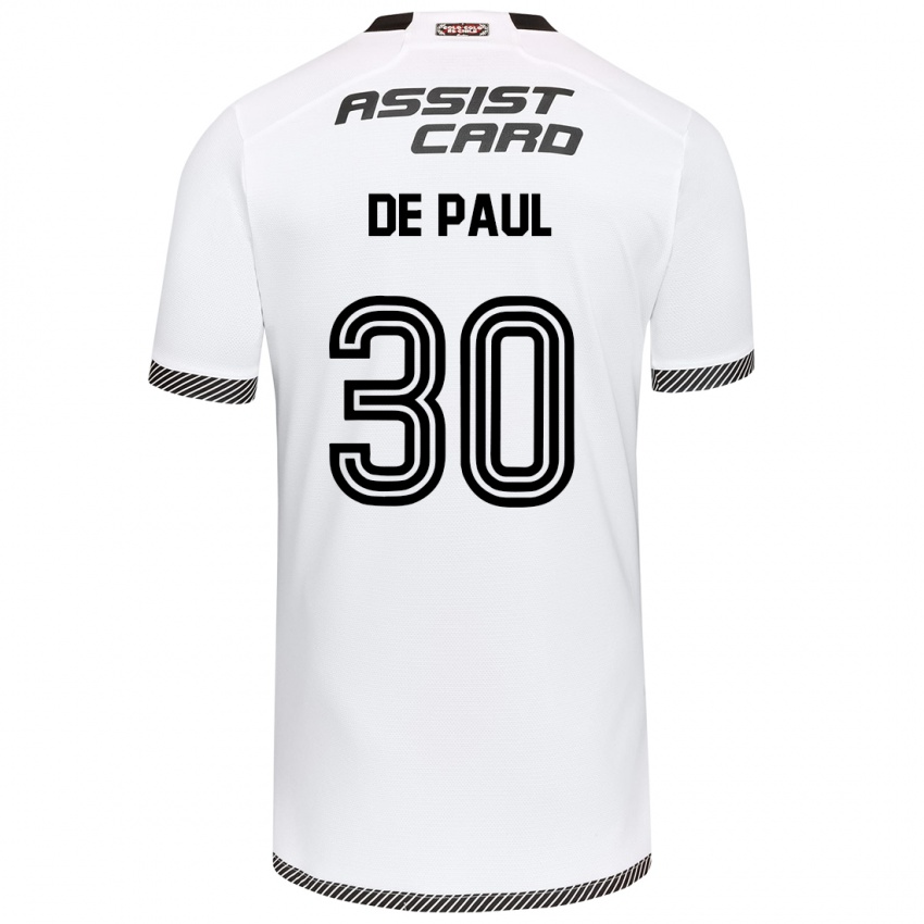 Kinderen Fernando De Paul #30 Wit Zwart Thuisshirt Thuistenue 2024/25 T-Shirt