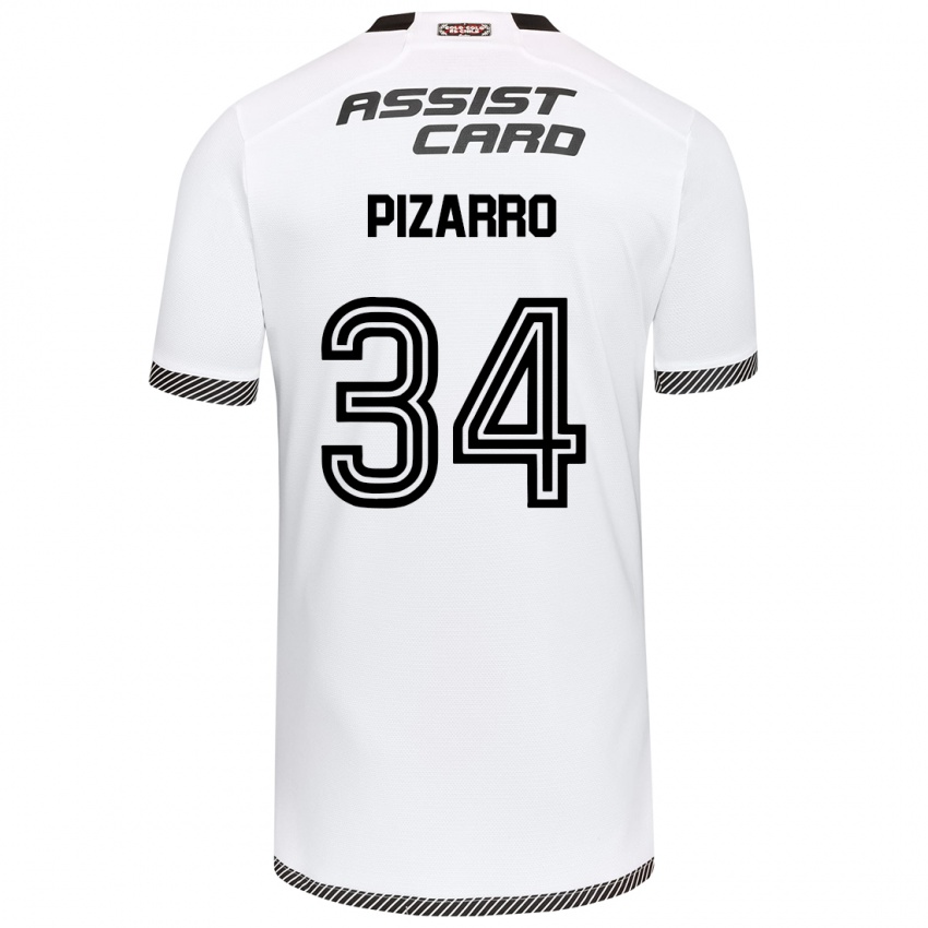 Kinderen Vicente Pizarro #34 Wit Zwart Thuisshirt Thuistenue 2024/25 T-Shirt