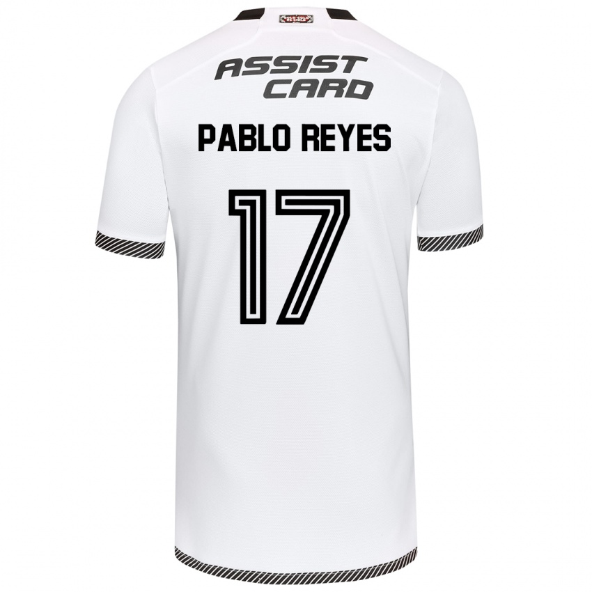 Kinderen Juan Pablo Reyes #17 Wit Zwart Thuisshirt Thuistenue 2024/25 T-Shirt