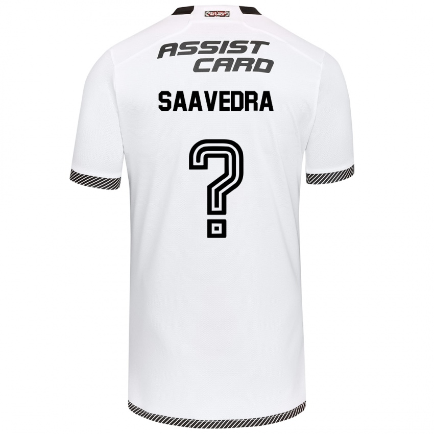 Kinderen Danilo Saavedra #0 Wit Zwart Thuisshirt Thuistenue 2024/25 T-Shirt