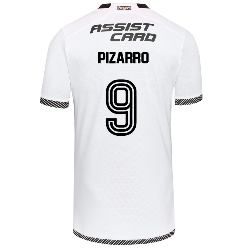 Kinderen Damián Pizarro #9 Wit Zwart Thuisshirt Thuistenue 2024/25 T-Shirt