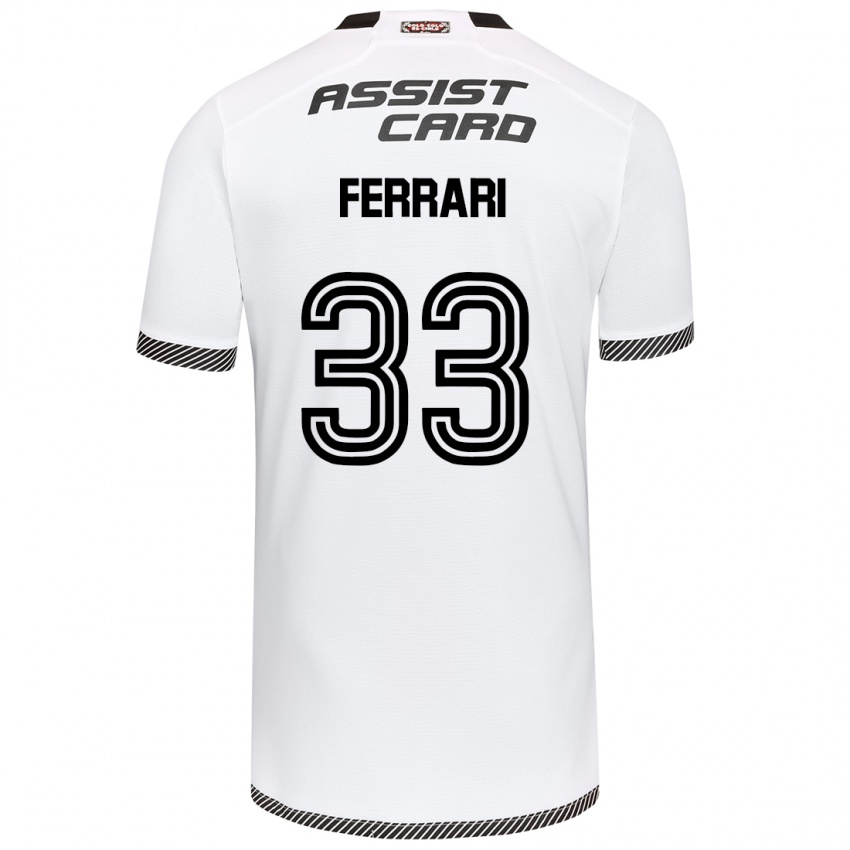 Kinderen Matías Ferrari #33 Wit Zwart Thuisshirt Thuistenue 2024/25 T-Shirt