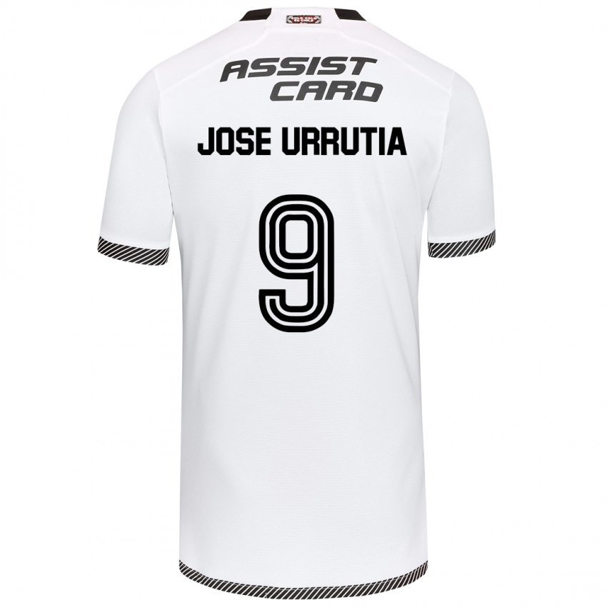 Kinderen María José Urrutia #9 Wit Zwart Thuisshirt Thuistenue 2024/25 T-Shirt