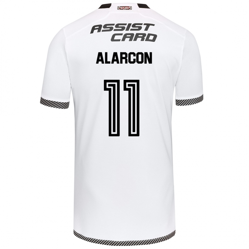 Kinderen Antonia Alarcón #11 Wit Zwart Thuisshirt Thuistenue 2024/25 T-Shirt