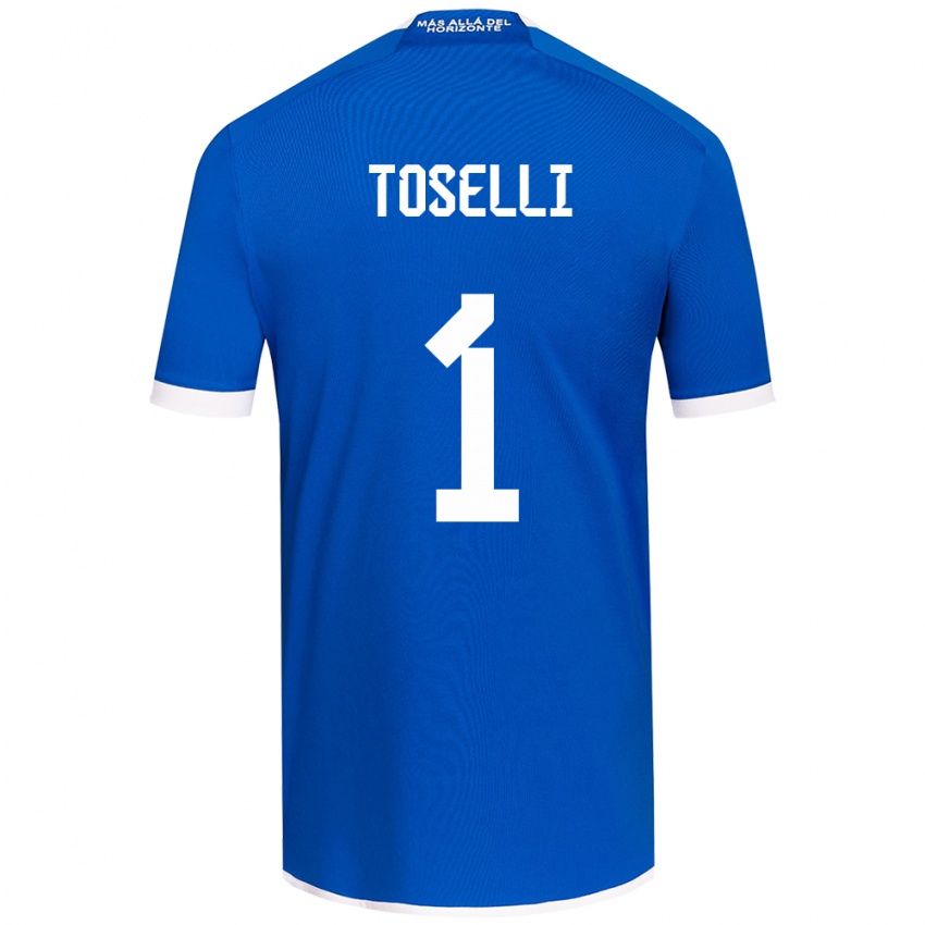 Kinderen Cristopher Toselli #1 Blauw Wit Thuisshirt Thuistenue 2024/25 T-Shirt