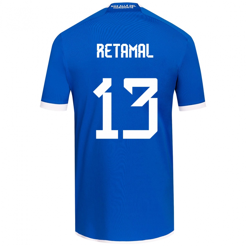 Kinderen David Retamal #13 Blauw Wit Thuisshirt Thuistenue 2024/25 T-Shirt