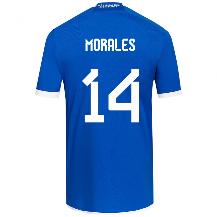 Kinderen Marcelo Morales #14 Blauw Wit Thuisshirt Thuistenue 2024/25 T-Shirt