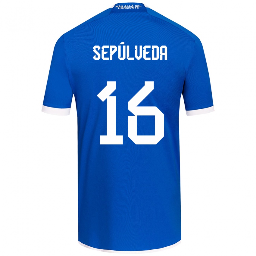 Kinderen Matías Sepúlveda #16 Blauw Wit Thuisshirt Thuistenue 2024/25 T-Shirt