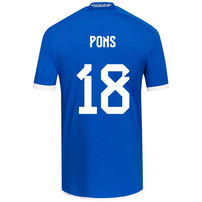 Kinderen Luciano Pons #18 Blauw Wit Thuisshirt Thuistenue 2024/25 T-Shirt