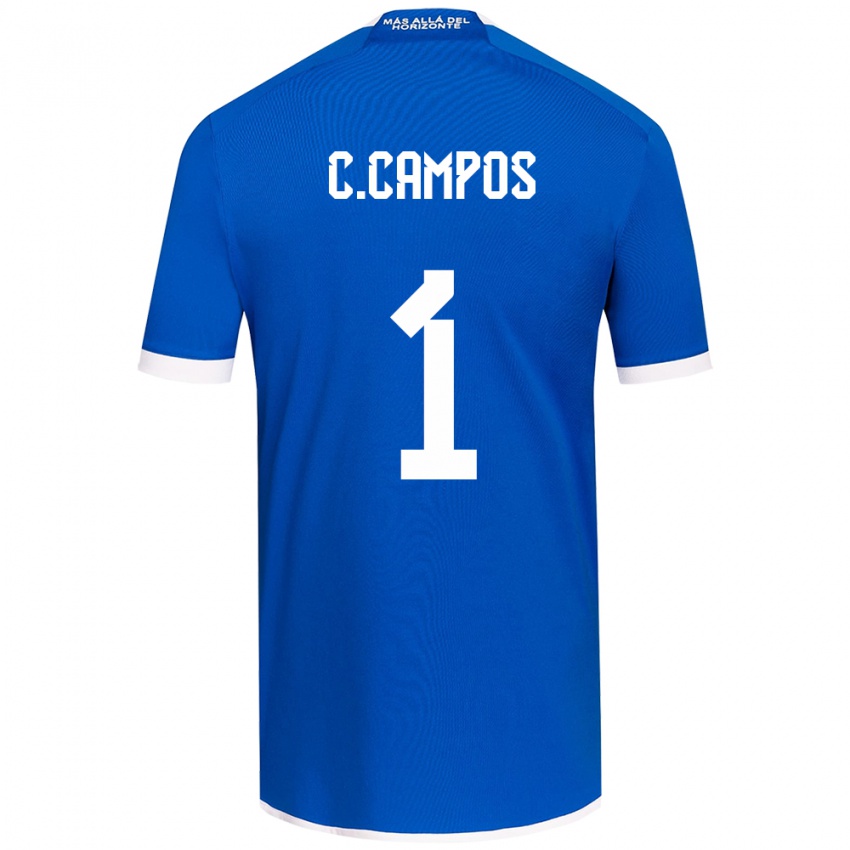 Kinderen Cristóbal Campos #1 Blauw Wit Thuisshirt Thuistenue 2024/25 T-Shirt