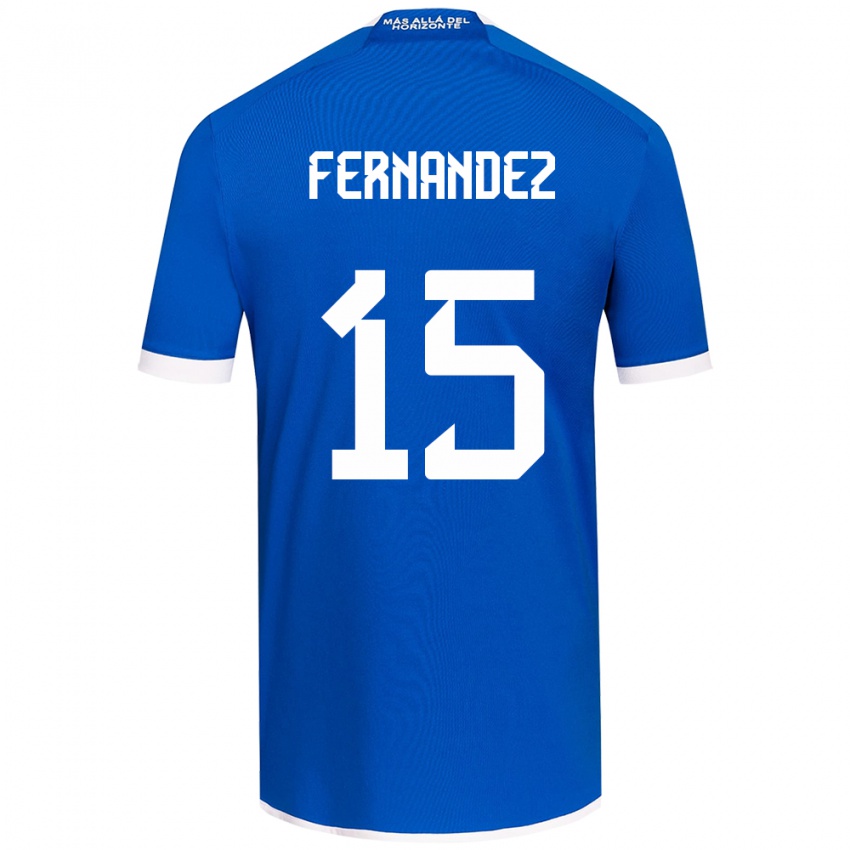 Kinderen Vicente Fernández #15 Blauw Wit Thuisshirt Thuistenue 2024/25 T-Shirt