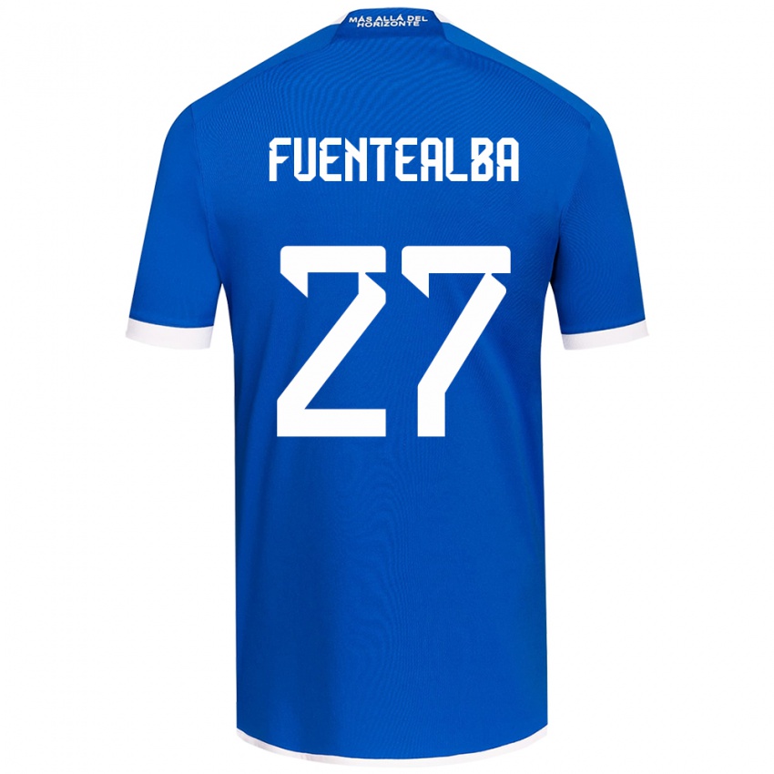 Kinderen Jeison Fuentealba #27 Blauw Wit Thuisshirt Thuistenue 2024/25 T-Shirt