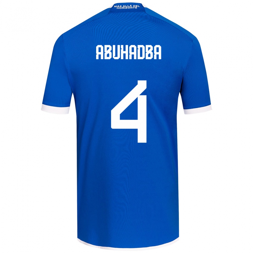 Kinderen Zacarías Abuhadba #4 Blauw Wit Thuisshirt Thuistenue 2024/25 T-Shirt