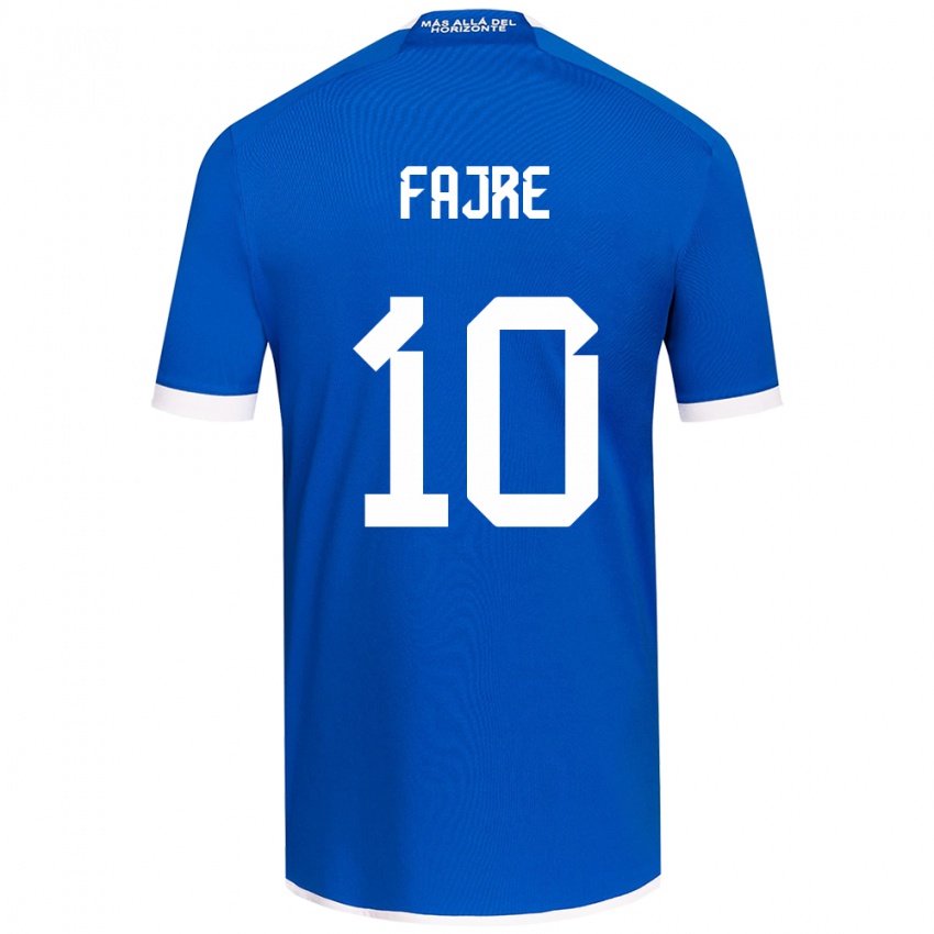 Kinderen Nicole Fajre #10 Blauw Wit Thuisshirt Thuistenue 2024/25 T-Shirt