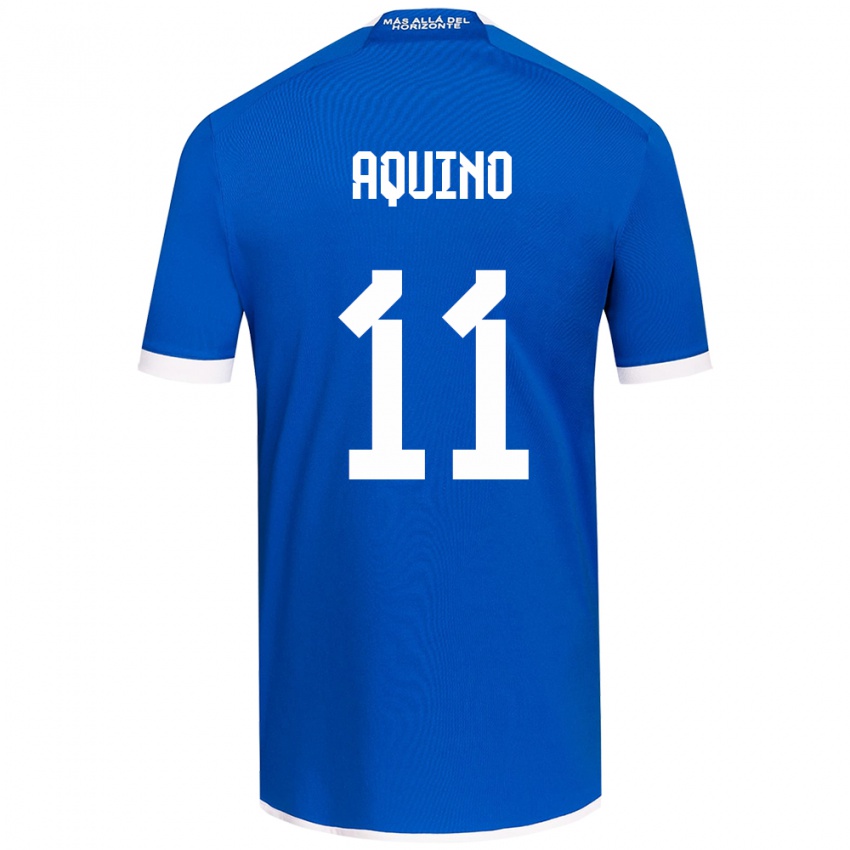 Kinderen Yisel Aquino #11 Blauw Wit Thuisshirt Thuistenue 2024/25 T-Shirt