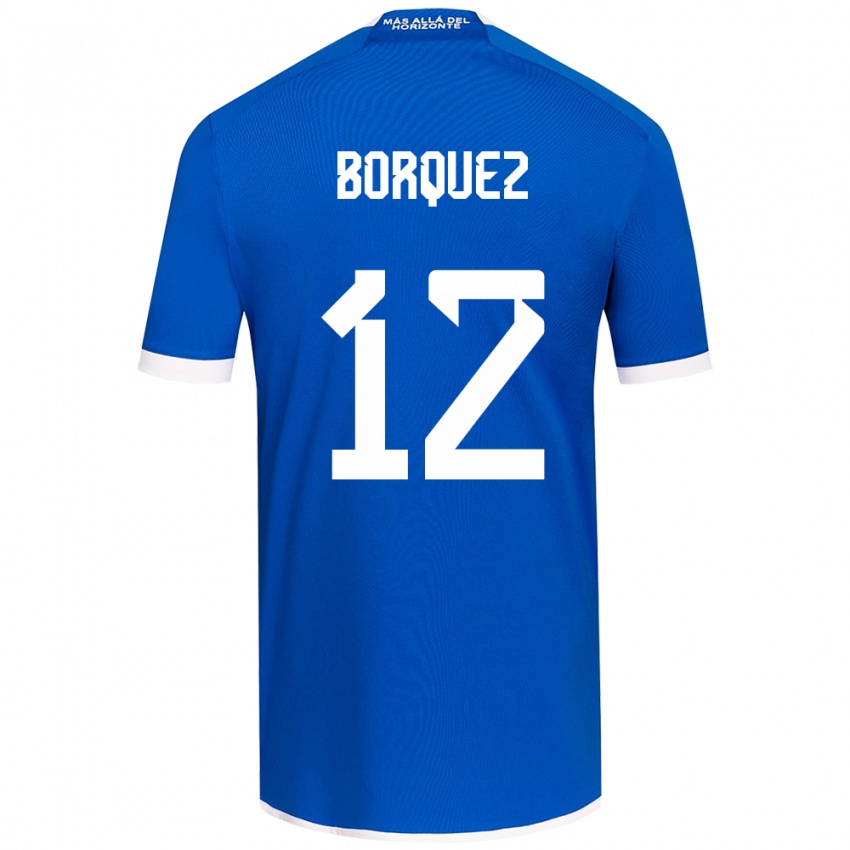 Kinderen Gabriela Bórquez #12 Blauw Wit Thuisshirt Thuistenue 2024/25 T-Shirt