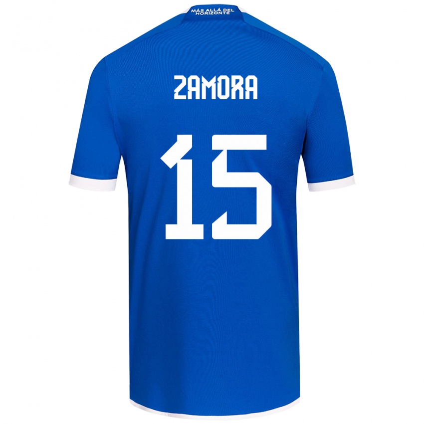 Kinderen Daniela Zamora #15 Blauw Wit Thuisshirt Thuistenue 2024/25 T-Shirt