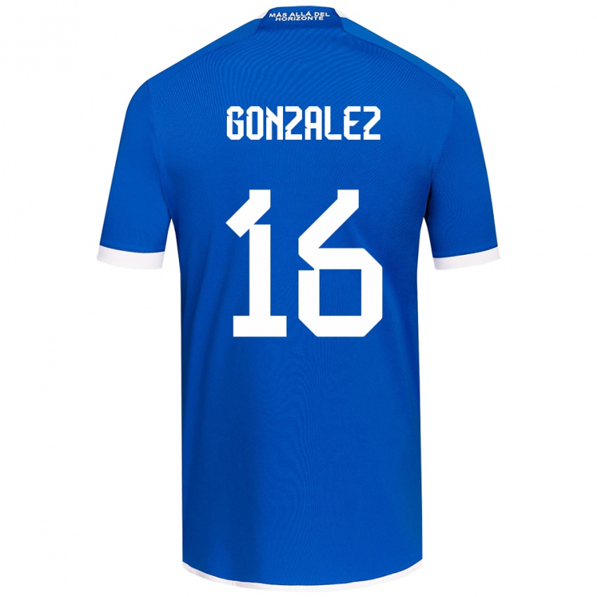 Kinderen Monserratt González #16 Blauw Wit Thuisshirt Thuistenue 2024/25 T-Shirt