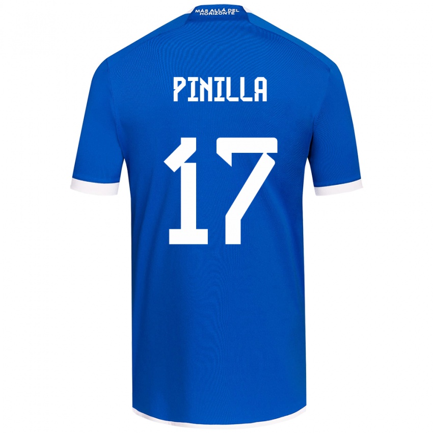 Kinderen Fernanda Pinilla #17 Blauw Wit Thuisshirt Thuistenue 2024/25 T-Shirt