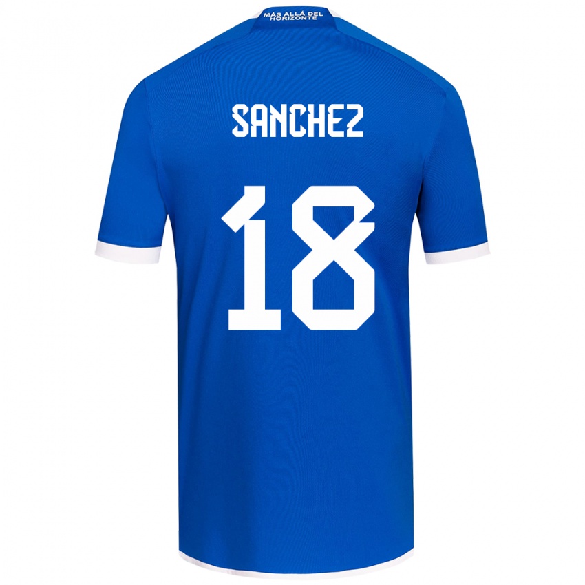 Kinderen Bárbara Sánchez #18 Blauw Wit Thuisshirt Thuistenue 2024/25 T-Shirt