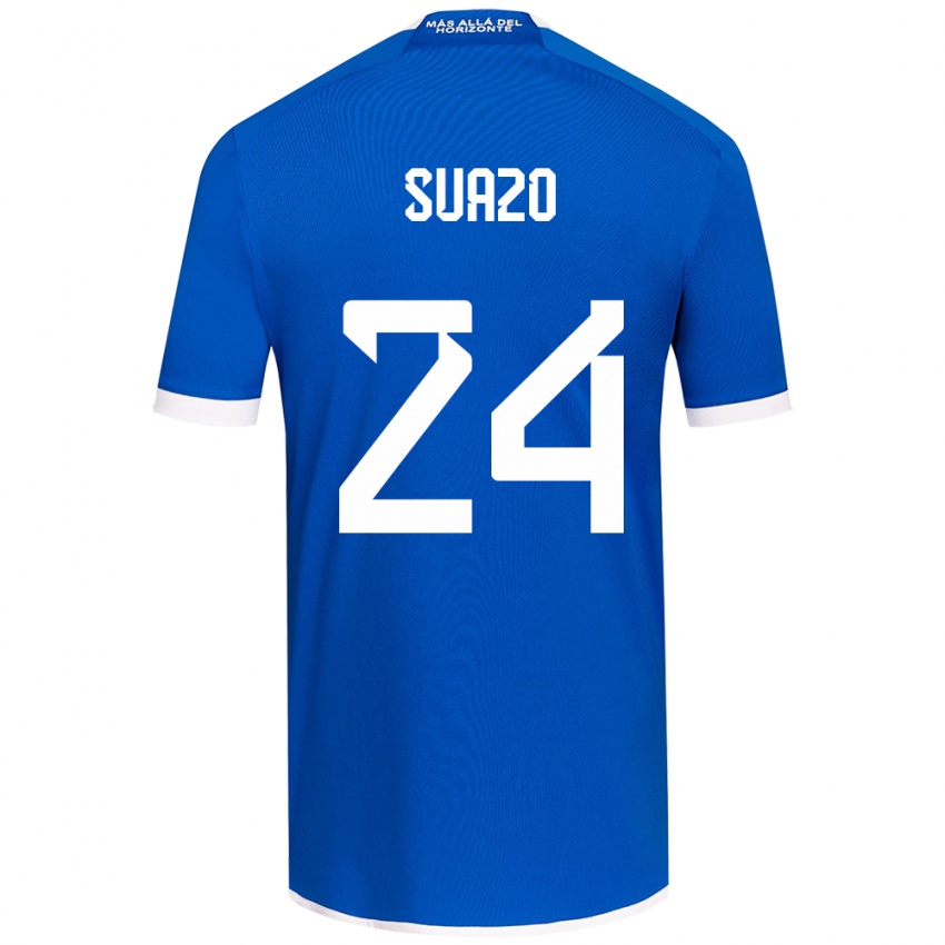 Kinderen Arantza Suazo #24 Blauw Wit Thuisshirt Thuistenue 2024/25 T-Shirt