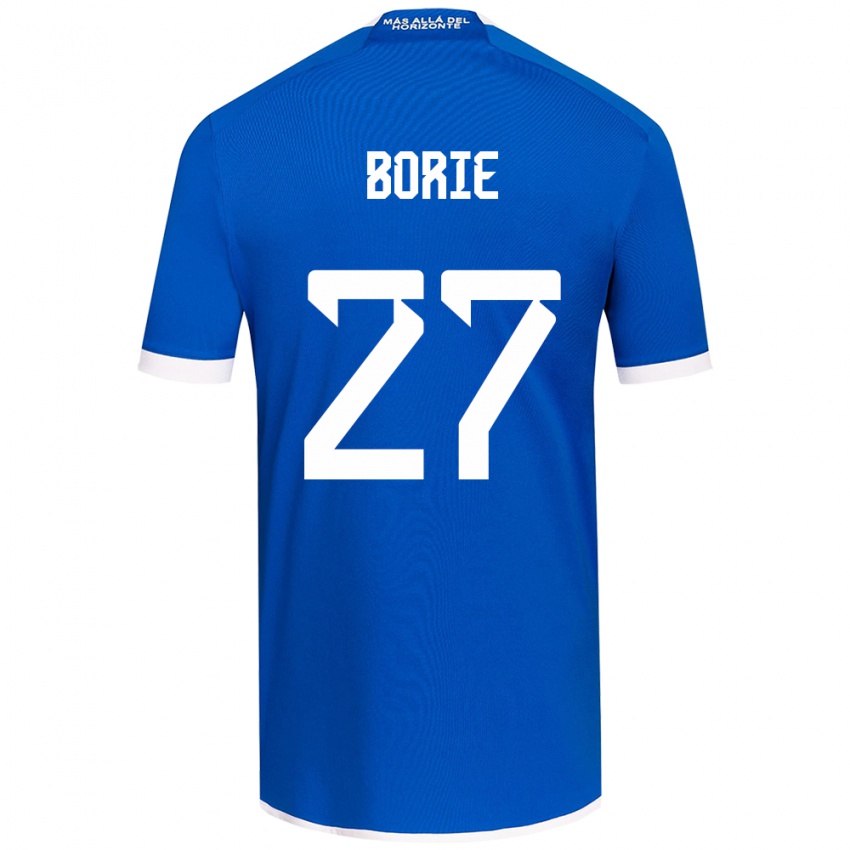 Kinderen Emilie Borie #27 Blauw Wit Thuisshirt Thuistenue 2024/25 T-Shirt