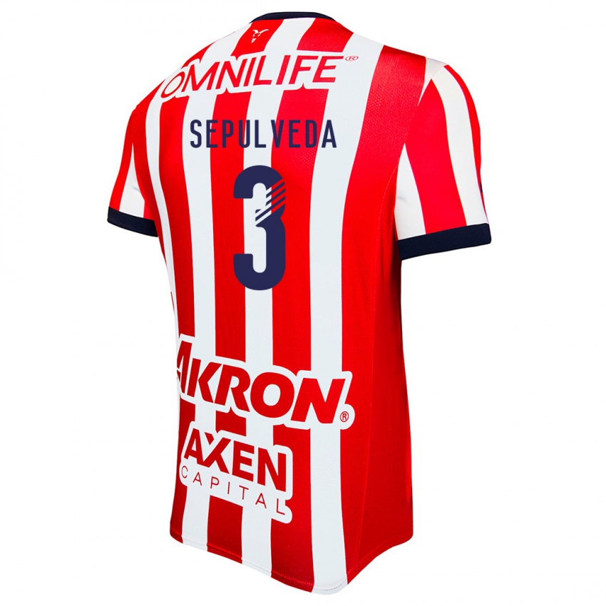 Kinderen Gilberto Sepúlveda #3 Rood Wit Blauw Thuisshirt Thuistenue 2024/25 T-Shirt