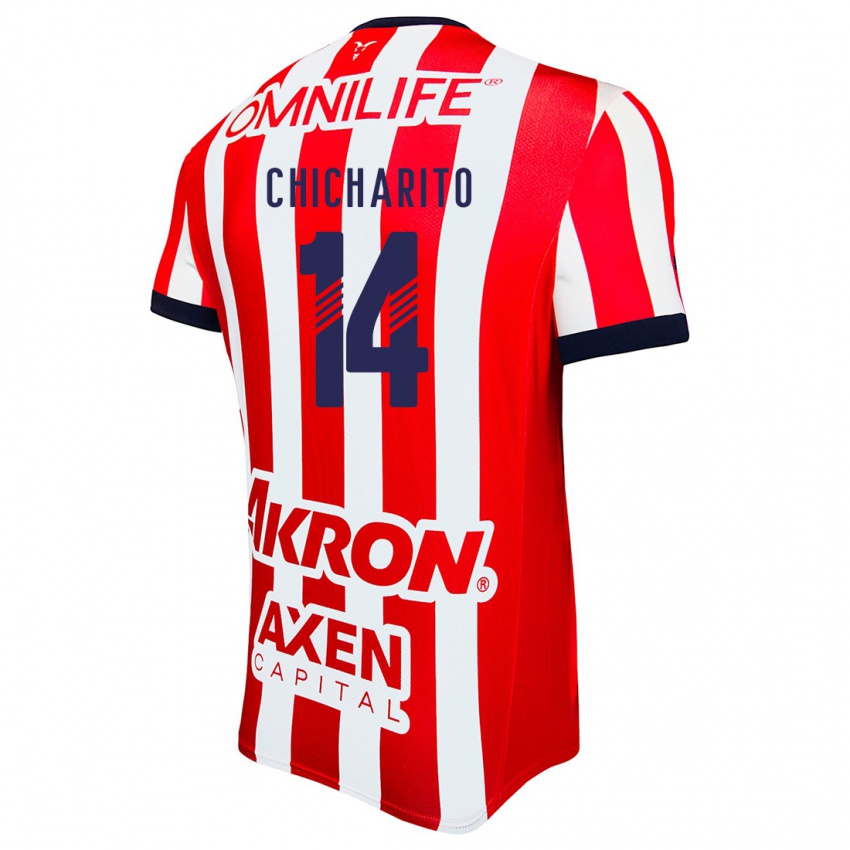 Kinderen Chicharito #14 Rood Wit Blauw Thuisshirt Thuistenue 2024/25 T-Shirt