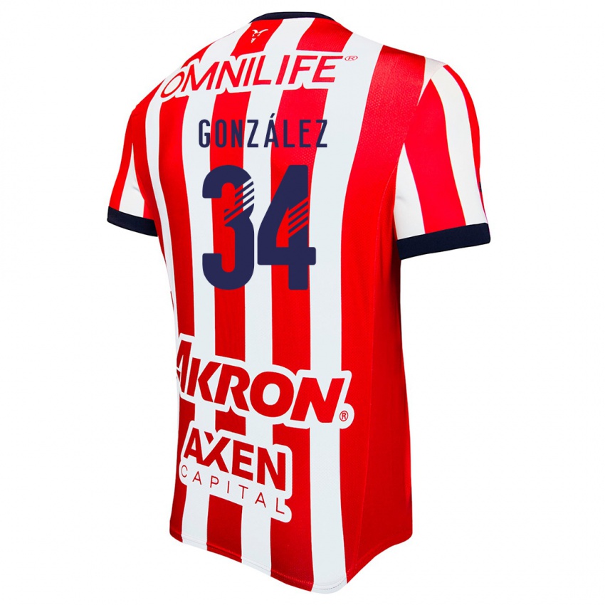 Kinderen Armando González #34 Rood Wit Blauw Thuisshirt Thuistenue 2024/25 T-Shirt