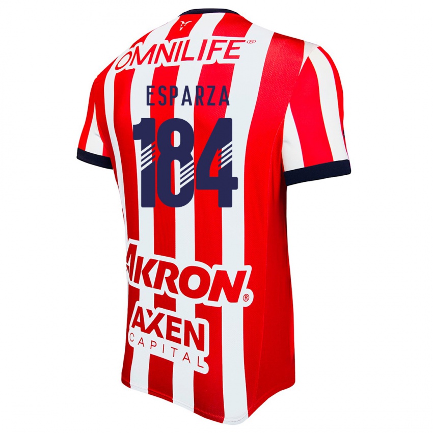 Kinderen Sebastián Esparza #184 Rood Wit Blauw Thuisshirt Thuistenue 2024/25 T-Shirt