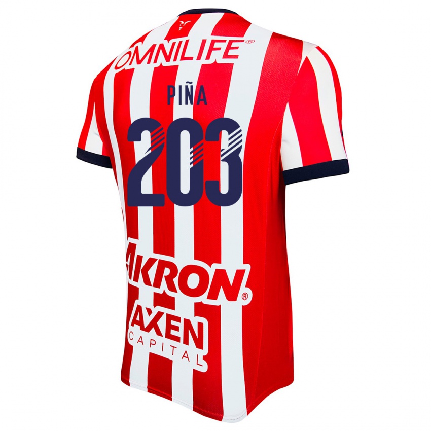 Kinderen Fernando Piña #203 Rood Wit Blauw Thuisshirt Thuistenue 2024/25 T-Shirt