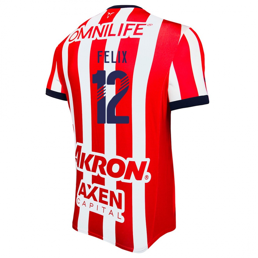 Kinderen Blanca Félix #12 Rood Wit Blauw Thuisshirt Thuistenue 2024/25 T-Shirt