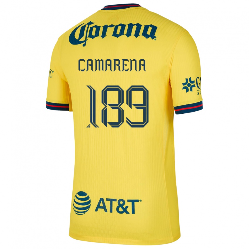 Kinderen Luis Camarena #189 Geel Blauw Thuisshirt Thuistenue 2024/25 T-Shirt