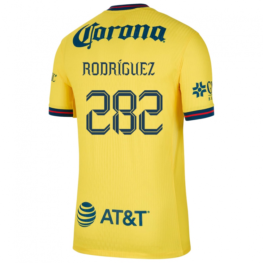 Kinderen Francisco Rodríguez #282 Geel Blauw Thuisshirt Thuistenue 2024/25 T-Shirt