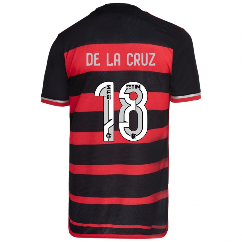 Kinderen Nicolas De La Cruz #18 Rood Zwart Thuisshirt Thuistenue 2024/25 T-Shirt