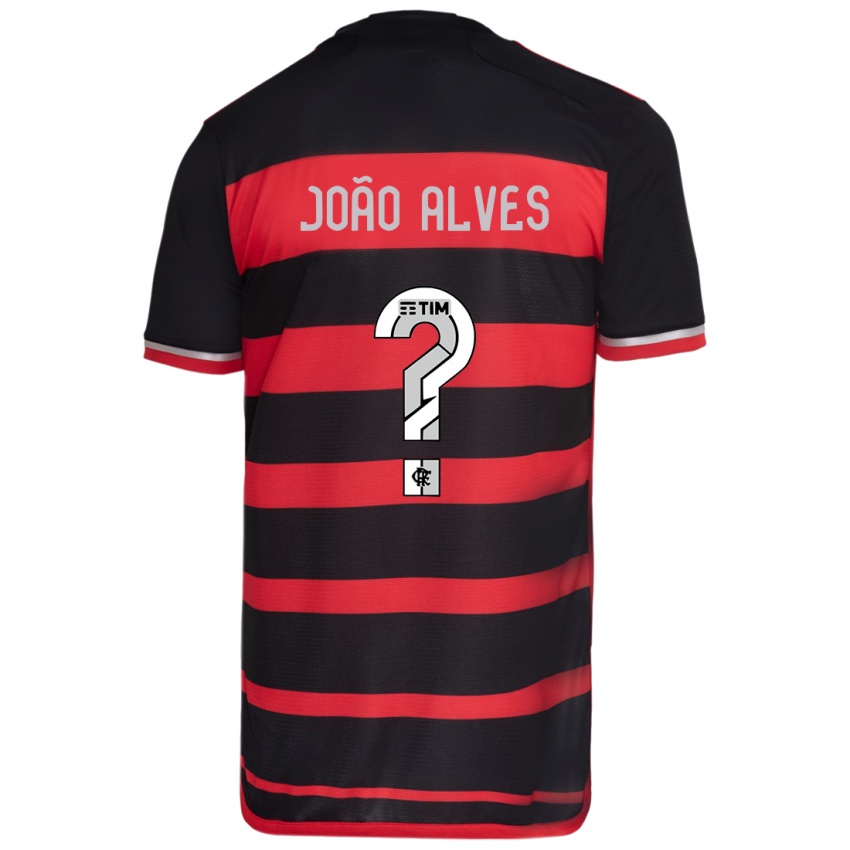 Kinderen João Alves #0 Rood Zwart Thuisshirt Thuistenue 2024/25 T-Shirt