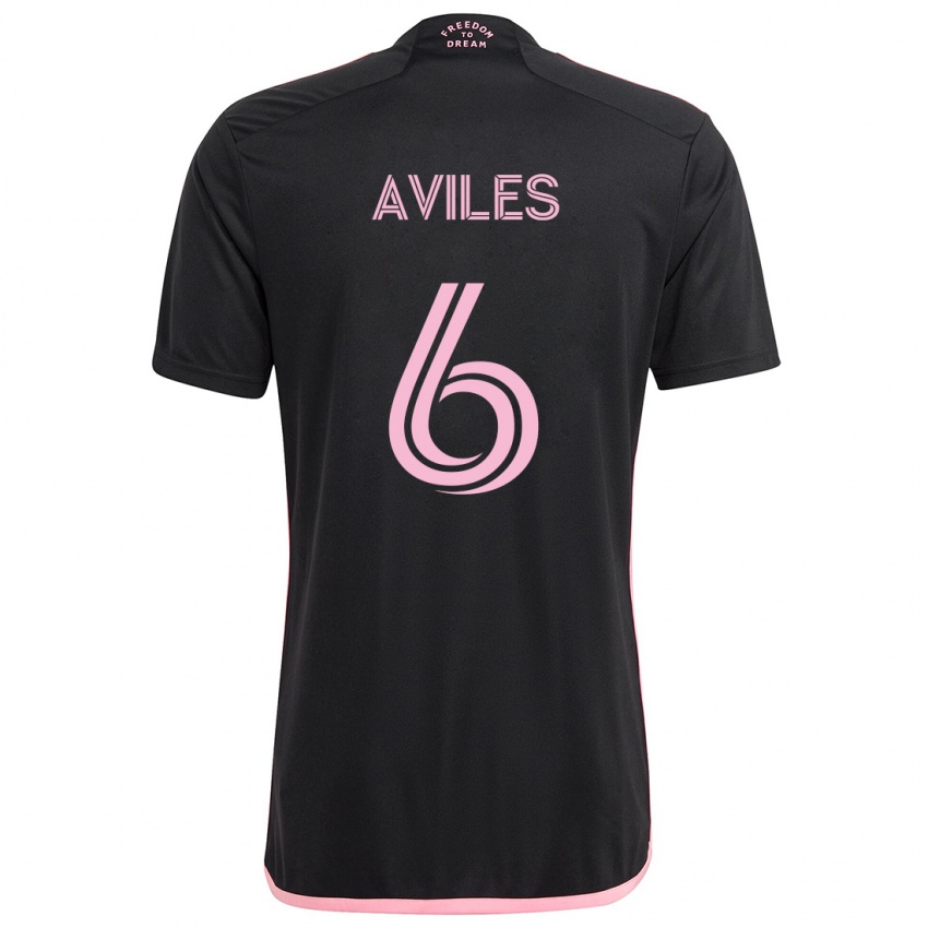 Kinderen Tomás Avilés #6 Zwart Uitshirt Uittenue 2024/25 T-Shirt