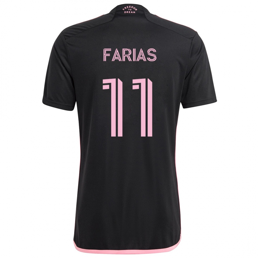 Kinderen Facundo Farías #11 Zwart Uitshirt Uittenue 2024/25 T-Shirt