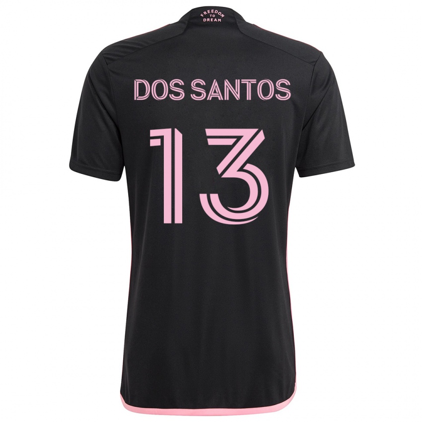 Kinderen Cj Dos Santos #13 Zwart Uitshirt Uittenue 2024/25 T-Shirt