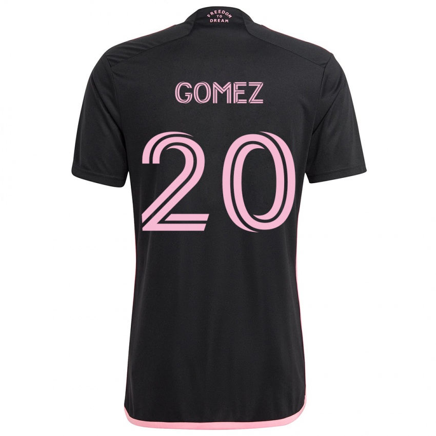 Kinderen Diego Gómez #20 Zwart Uitshirt Uittenue 2024/25 T-Shirt