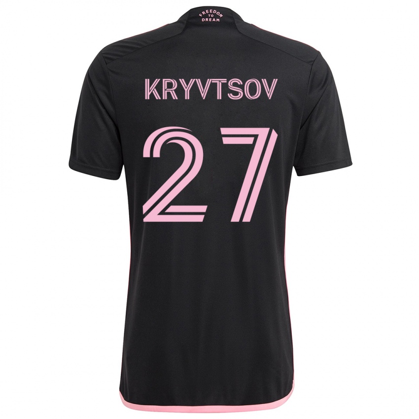 Kinderen Sergiy Kryvtsov #27 Zwart Uitshirt Uittenue 2024/25 T-Shirt