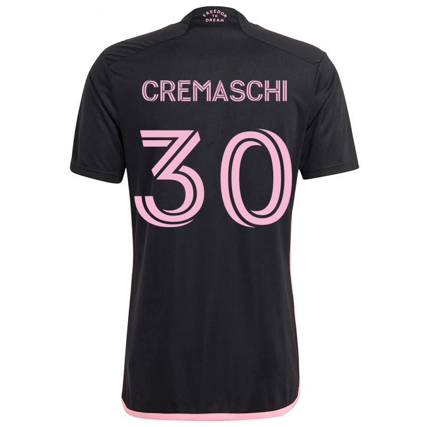 Kinderen Benja Cremaschi #30 Zwart Uitshirt Uittenue 2024/25 T-Shirt