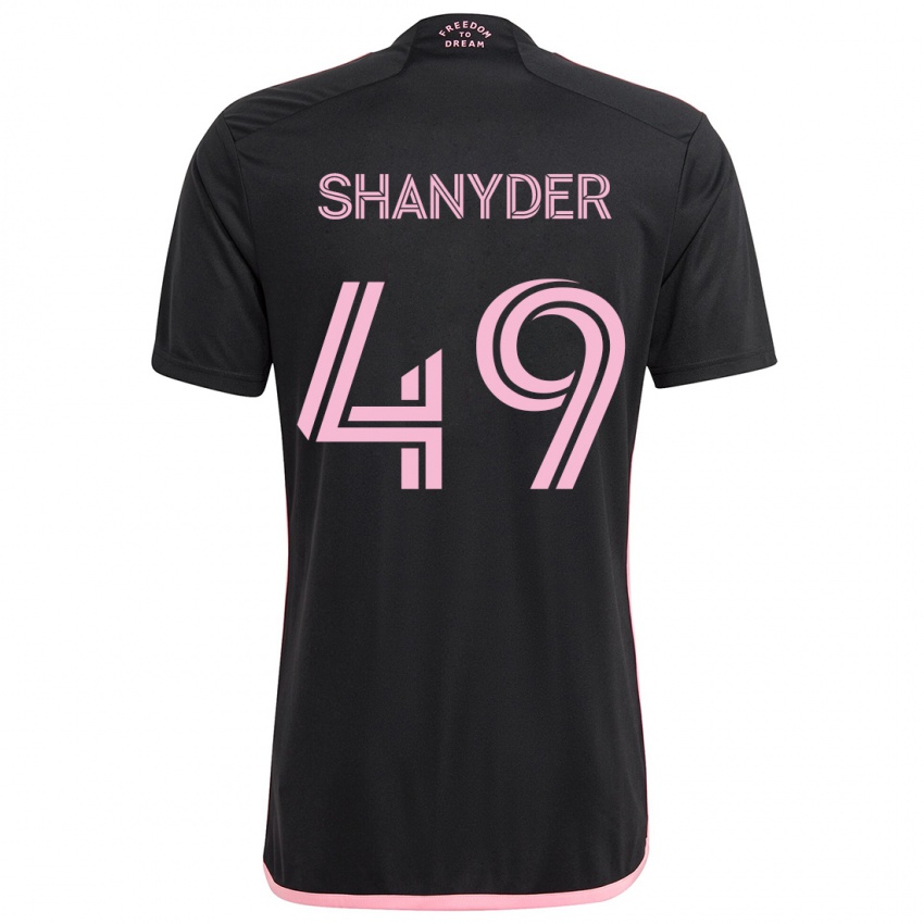 Kinderen Shanyder Borgelin #49 Zwart Uitshirt Uittenue 2024/25 T-Shirt