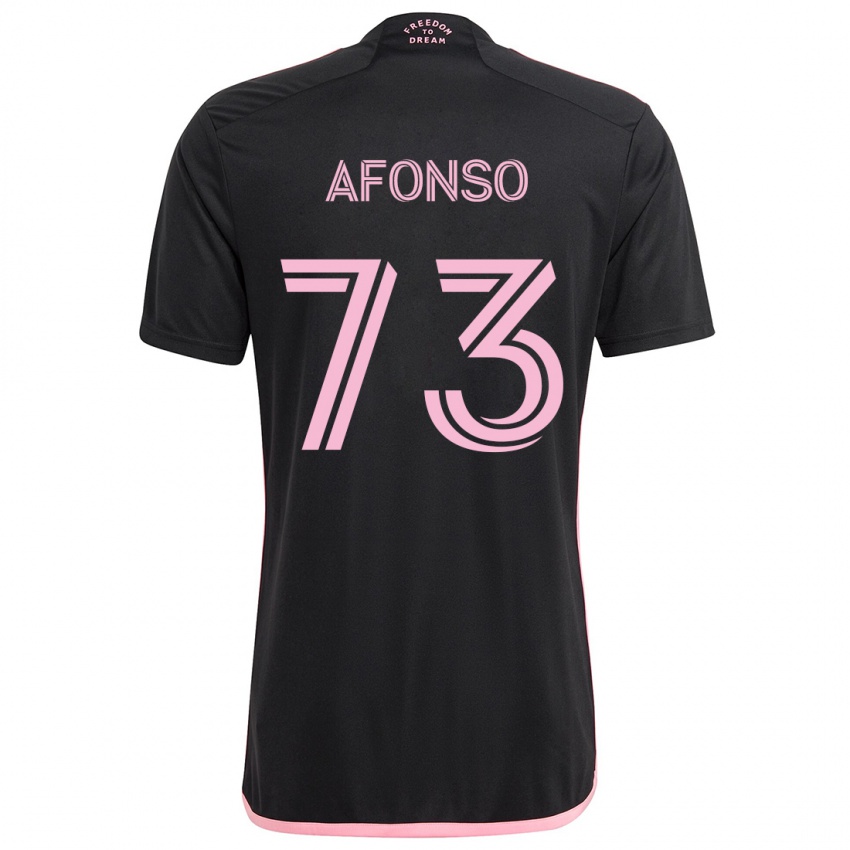 Kinderen Leo Afonso #73 Zwart Uitshirt Uittenue 2024/25 T-Shirt