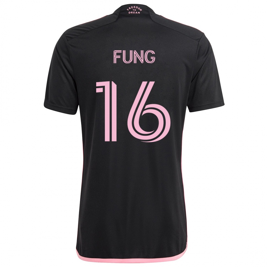 Kinderen Victor Fung #16 Zwart Uitshirt Uittenue 2024/25 T-Shirt