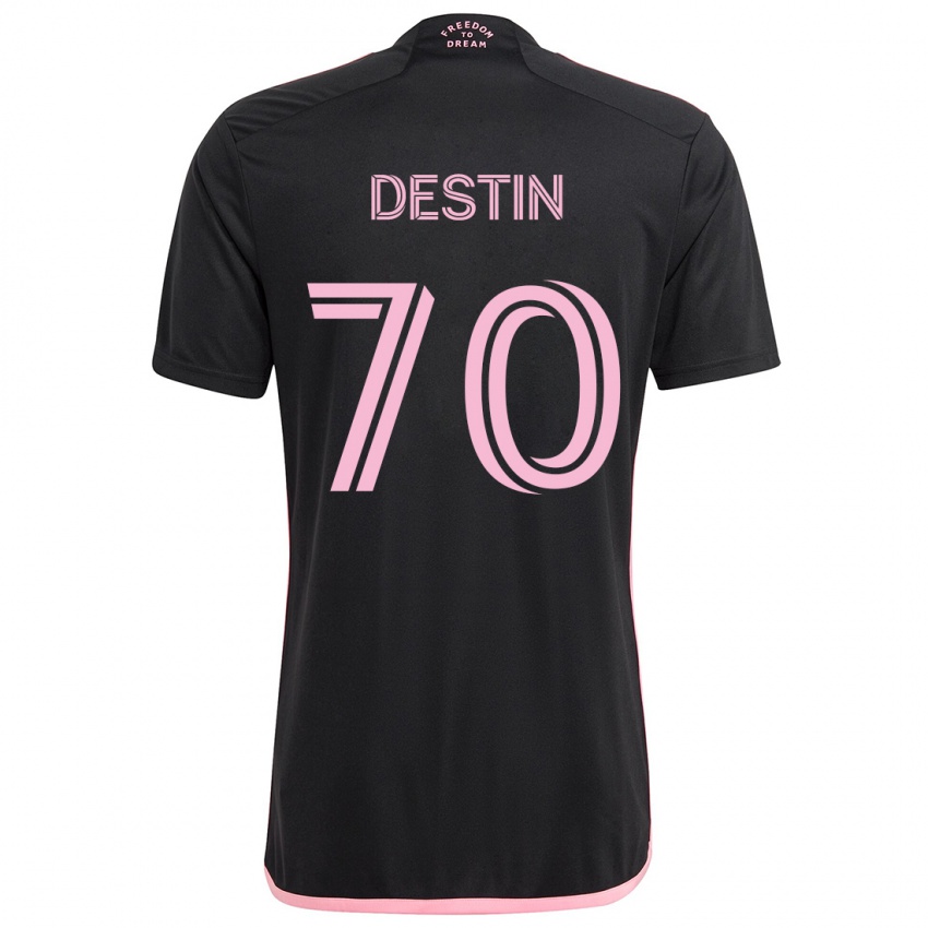 Kinderen Bryan Destin #70 Zwart Uitshirt Uittenue 2024/25 T-Shirt