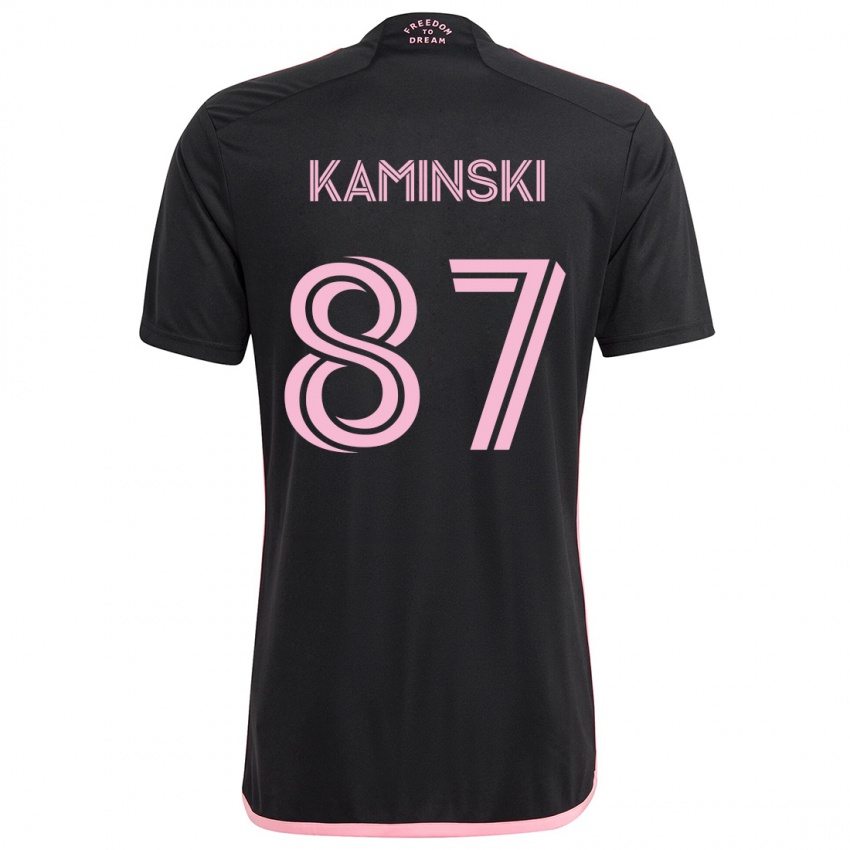 Kinderen Brett Kaminski #87 Zwart Uitshirt Uittenue 2024/25 T-Shirt