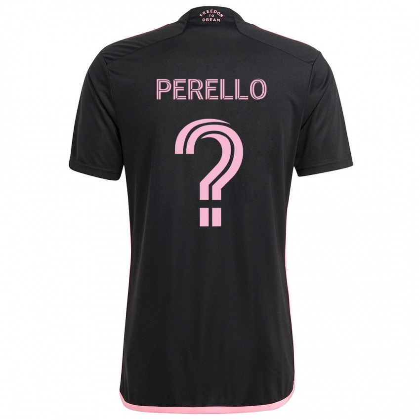 Kinderen Sergio Perello #0 Zwart Uitshirt Uittenue 2024/25 T-Shirt