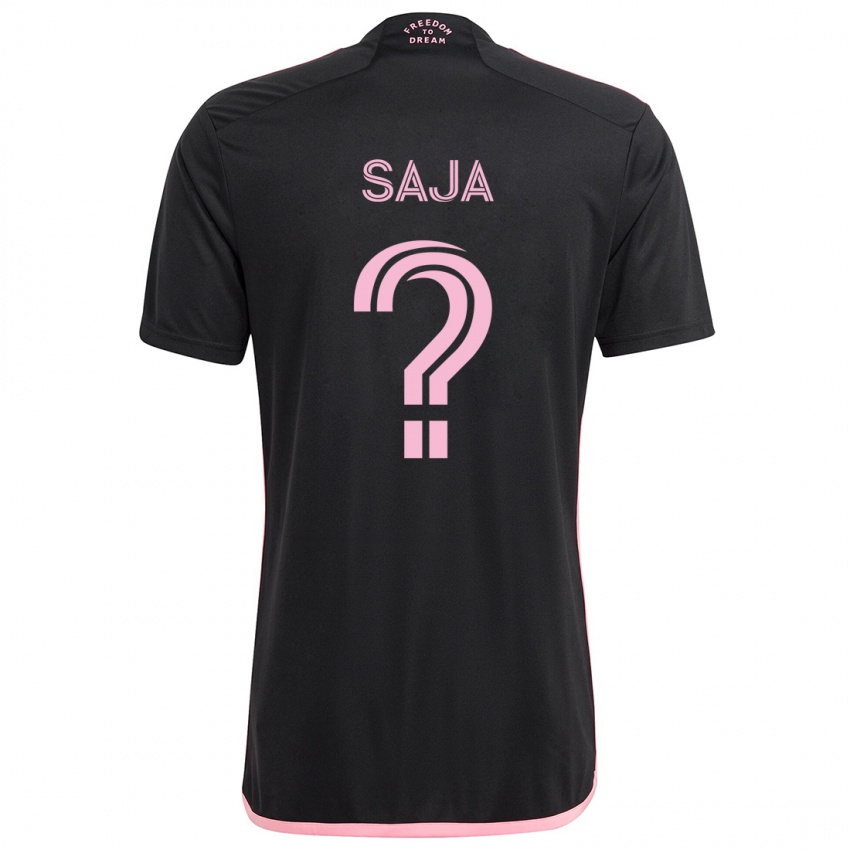 Kinderen Mateo Saja #0 Zwart Uitshirt Uittenue 2024/25 T-Shirt