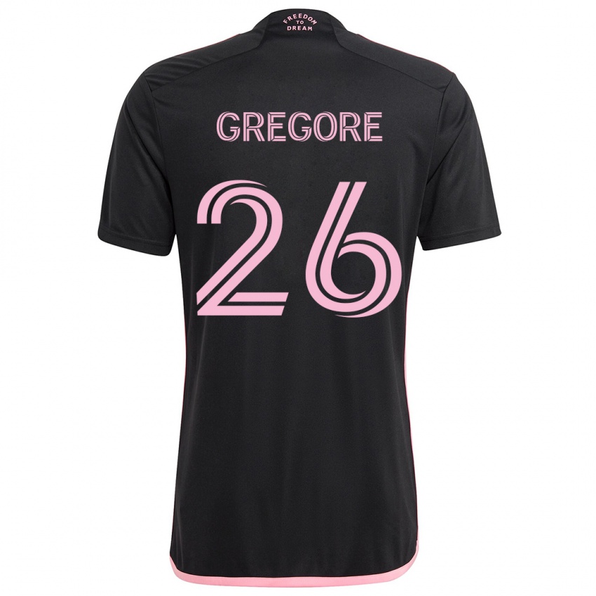 Kinderen Gregore #26 Zwart Uitshirt Uittenue 2024/25 T-Shirt